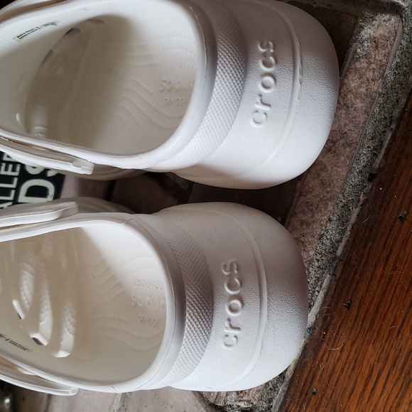 Crocs Classic White Bae Platform Clog Sandals Size 8 - Picture 10 of 16